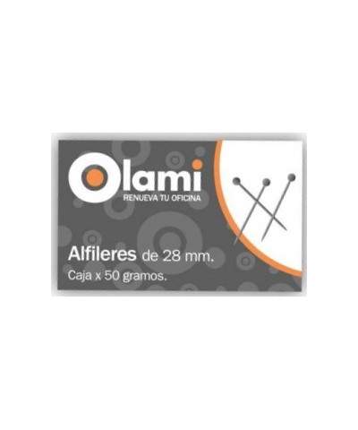 Alfileres Olami 28mm 50 Grs