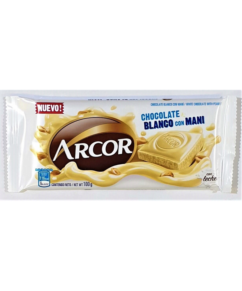 Choc Arcor 100 Gr. Blanco/man