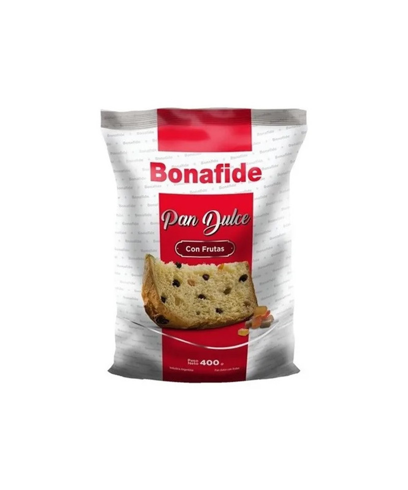 PAN DULCE BONAFIDE 400G FRUTA